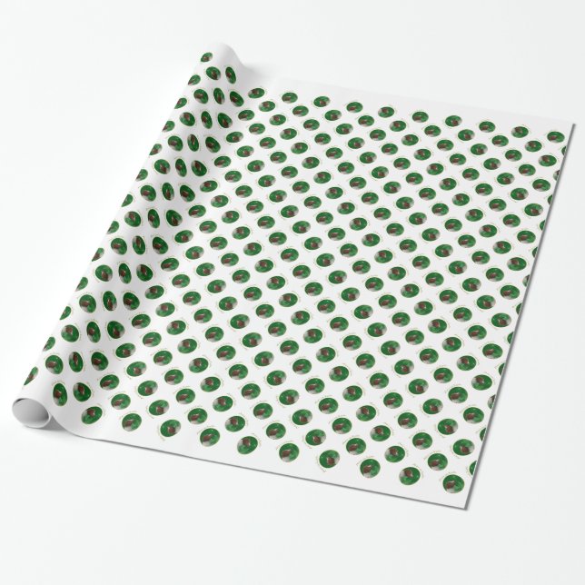Brittany Spaniel Peace Wrapping Paper (Unrolled)