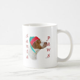 Brittany Spaniel Santa Paws Coffee Mug