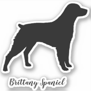 Brittany Spaniel Silhouette Dog Breed Vinyl
