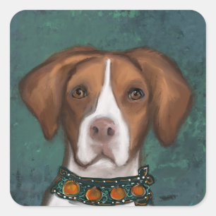 Brittany  Spaniel  Square Sticker