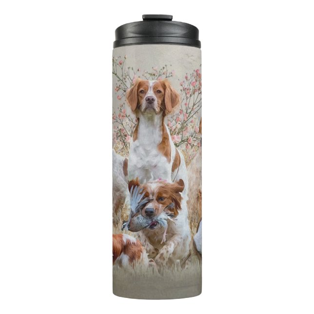 Brittany Spaniel      Thermal Tumbler (Front)