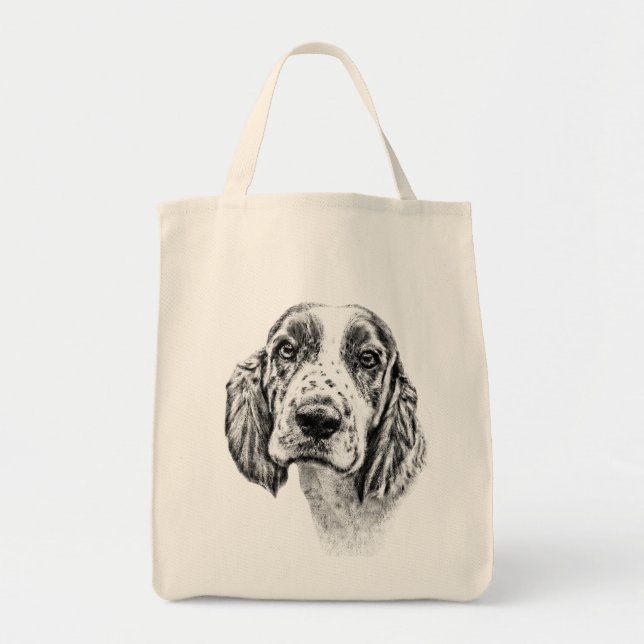 Brittany Spaniel Tote Bag (Front)