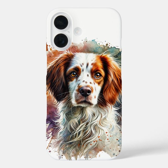  Brittany Spaniel Watercolor Case-Mate iPhone Case (Back)
