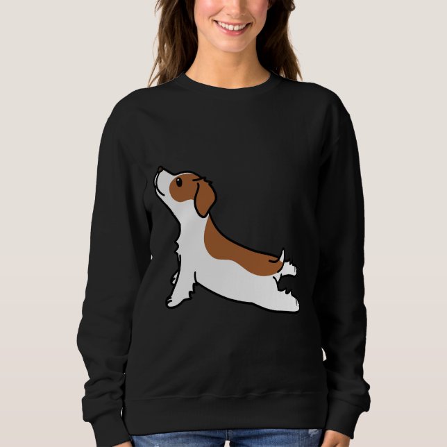 Brittany Spaniel Yoga Sweatshirt (Front)