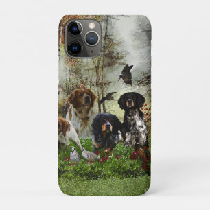  Brittany Spaniels,   Bird Hunting       iPhone 11 Pro Case