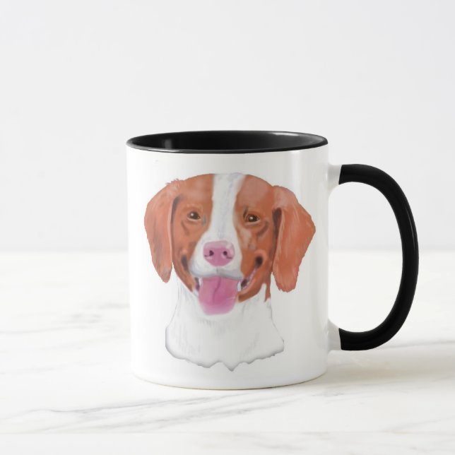 Brittany Spaniels, Shedding Joy... Mug (Right)