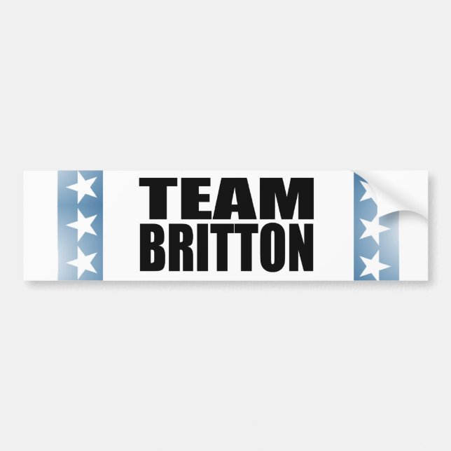 BRITTON 2010 BUMPER STICKER (Front)