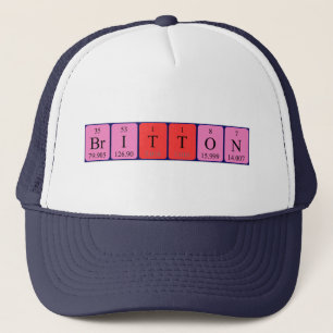 Britton periodic table name hat