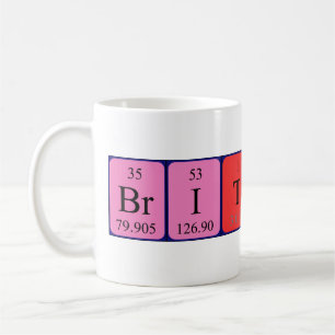 Britton periodic table name mug
