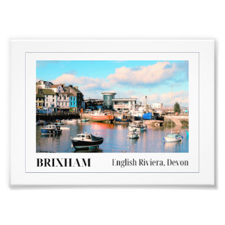 Brixham Harbor, English Riviera, Devon Photo Print