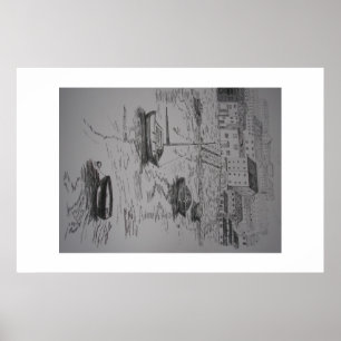 Brixham Harbor Painting Poster