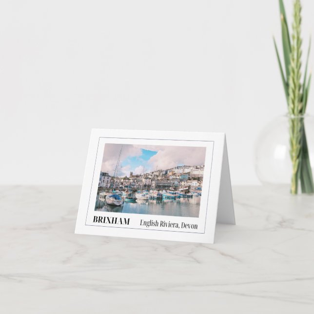 Brixham Harbour, Devon Card (Front)