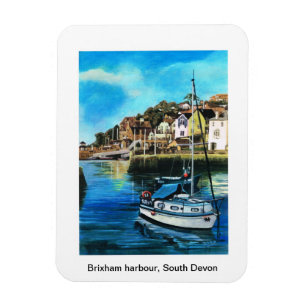Brixham harbour, South Devon Fridge magnet