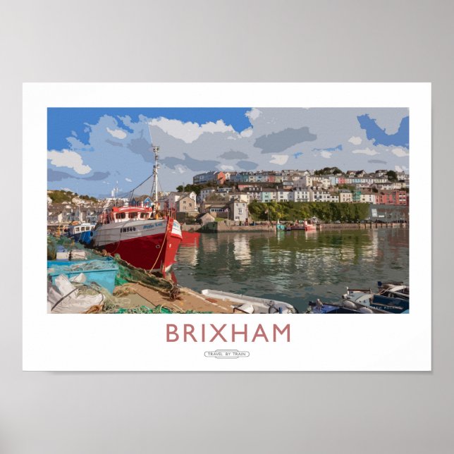 Brixham Railway Poster (Front)