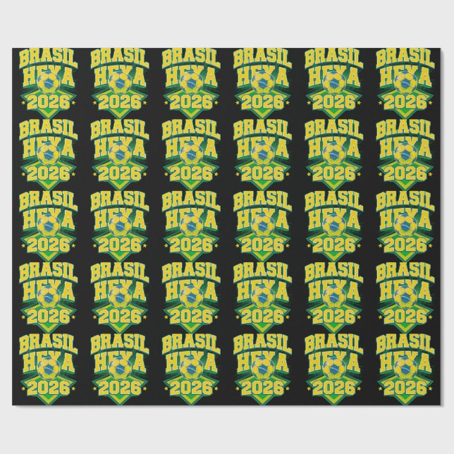 Brizilan Portraits Wrapping Paper (Flat)