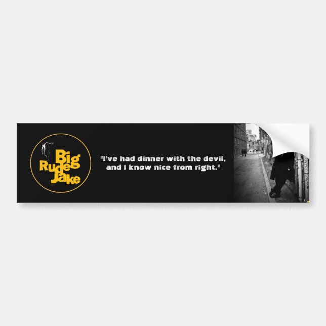 BRJ "Dinner with the Devil" Bumper Sticker (Front)