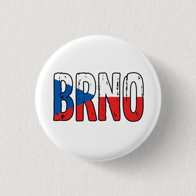Brno Czech Republic 3 Cm Round Badge (Front)