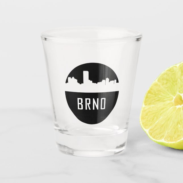 Brno Shot Glass (Front)