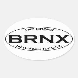 BRNX - The Bronx New York Oval Logo Sticker