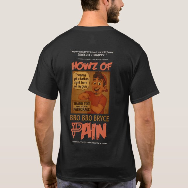 Bro Bro Bryce Tribute Tee – Howz of Pain Comic (Back)