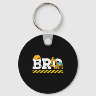 Bro brother of the birthday boy family matching key ring