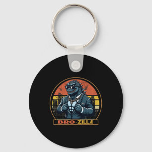 Bro Brozilla Strong Brother Saurus Family Matching Key Ring