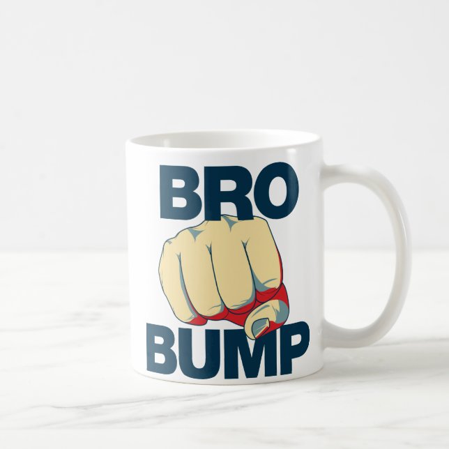 Bro Bump Funny mens Coffee Mug (Right)