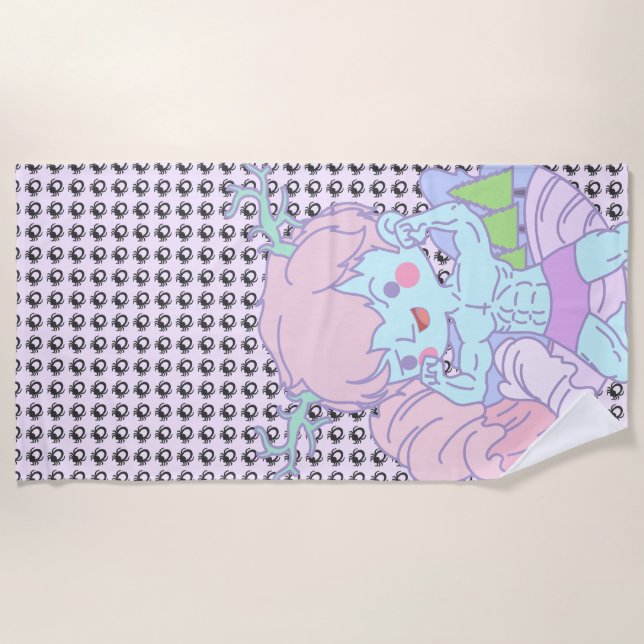 Bro- check me for ticks Beach Towel (no text) (Front)