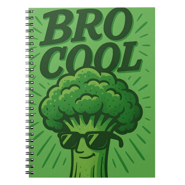 Bro Cool Broccoli Notebook (Front)