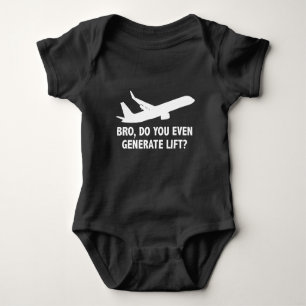 Bro, Do You Even Generate Lift? Baby Bodysuit