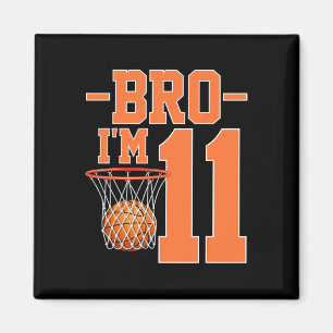 Bro I'm 11 Years Old Sketll Player 11th Birthday P Magnet