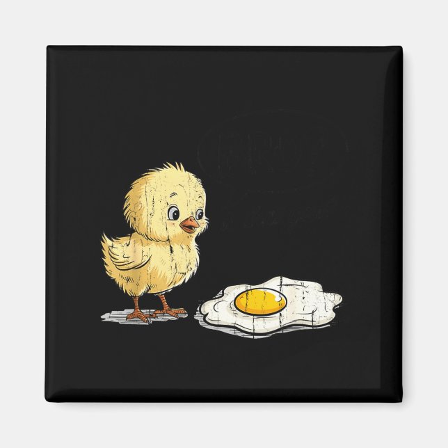Bro Is That You, Funny Chick And Egg  Magnet (Front)