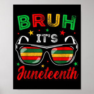 Bro Junenth 1865 African Aamerican Boys Girls Kids Poster