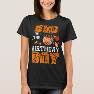 Bro Of The Birthday Boy Basketball B-day Decoratio T-Shirt