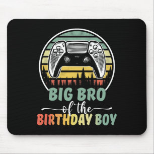 Bro Of The Birthday Boy Video Gamer Matching Famil Mouse Pad