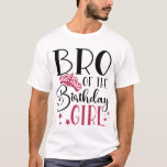 Bro of the Birthday Girl Customised Squad Matching T-Shirt<br><div class="desc">Looking for a birthday shirt that will make your party complete? Look no further than our matching birthday crew shirts! These stylish tees are perfect for any birthday party girl's day out. Our matching shirts make a great gift for your friends and family, and can be worn together as a...</div>