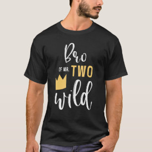 Bro Of Two Wild 2nd Birthday Party Things Matching T-Shirt