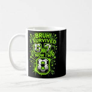 Bro Survived 6 7 8 Soccer Player 8th Birthday Coffee Mug