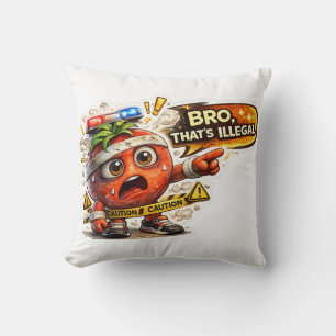 Bro That's Wild Funny Cartoon Meme T-Shirt Cushion