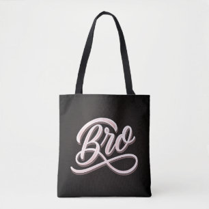 "BRO" Vintage Lettering Tote