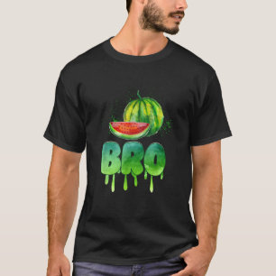 Bro Watermelon Tee Cool Summer Tropical Fruit Melo