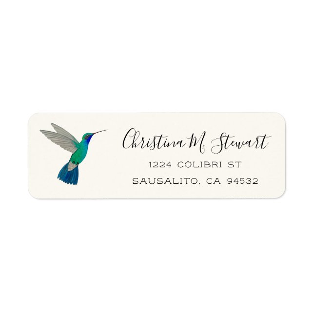 Broad-billed Hummingbird Return Address Label (Front)