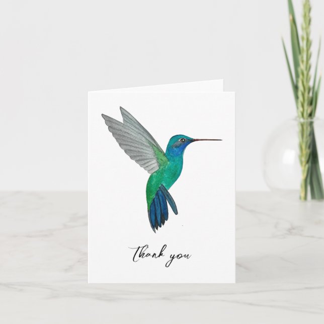 Broad-billed Hummingbird Thank you Card (Front)