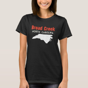 Broad Creek and Brogden North Carolina USA State A T-Shirt