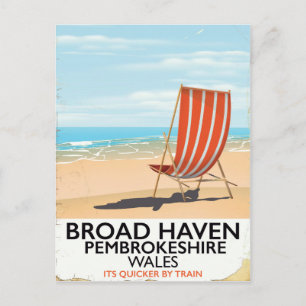 Broad Haven, Pembrokeshire,Wales seaside Postcard