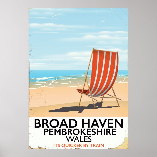 Broad Haven, Pembrokeshire,Wales seaside Poster (Front)