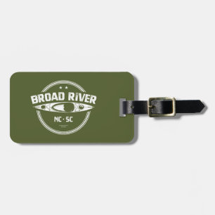 Broad River North Carolina South Carolina Kayaking Luggage Tag