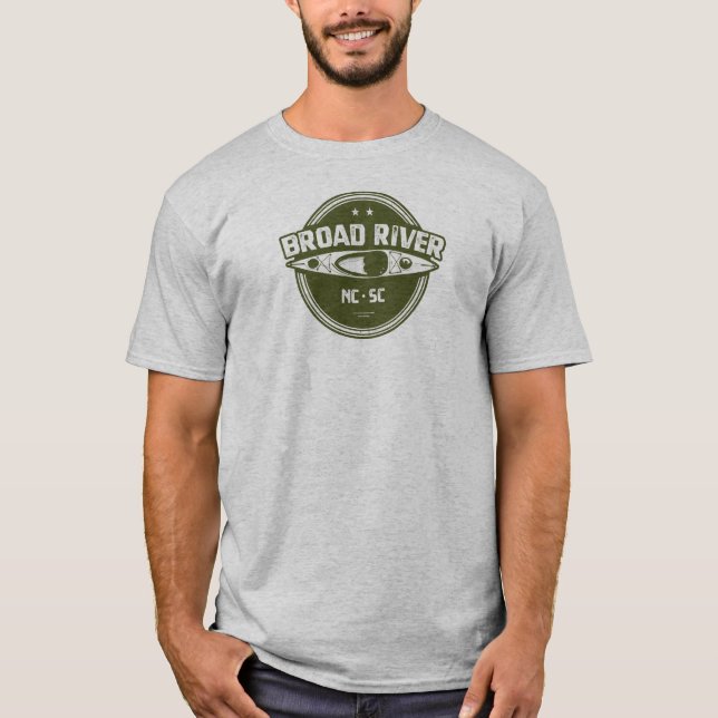 Broad River North Carolina South Carolina Kayaking T-Shirt (Front)