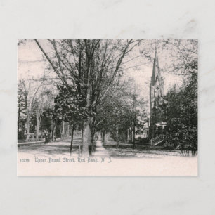 Broad St., Red Bank, NJ 1906 Vintage Postcard