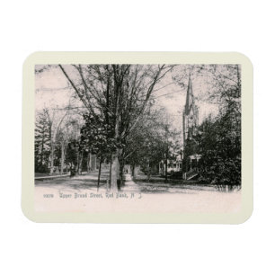 Broad St., Red Bank, NJ 1906 Vintage Style Magnet